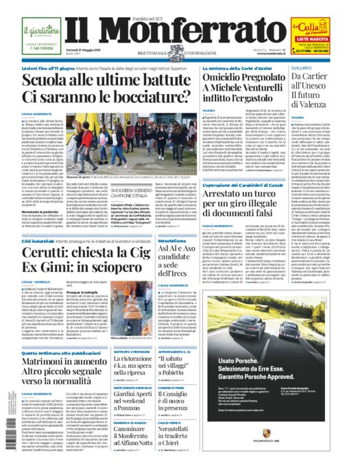 Il Monferrato - Edizione 39 del 21/05/2021